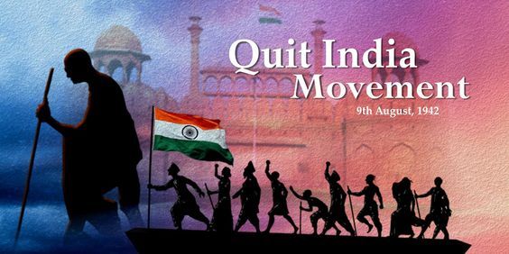 71st Anniversary of QUIT INDIA MOVEMENT-August 9th. | Quites, History  activities, India poster